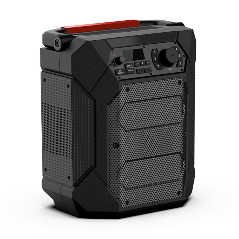 A portable speaker with 20 watts and a 10-hour battery life.